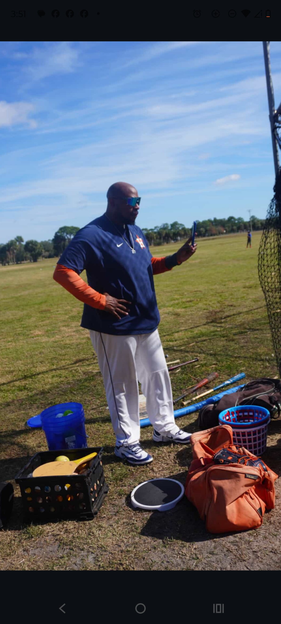 Coach K. Ross mentoring a player